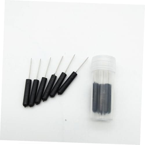Black Plastic Push Pins 6 Pcs Cylinder Head for Travel Maps — view 3