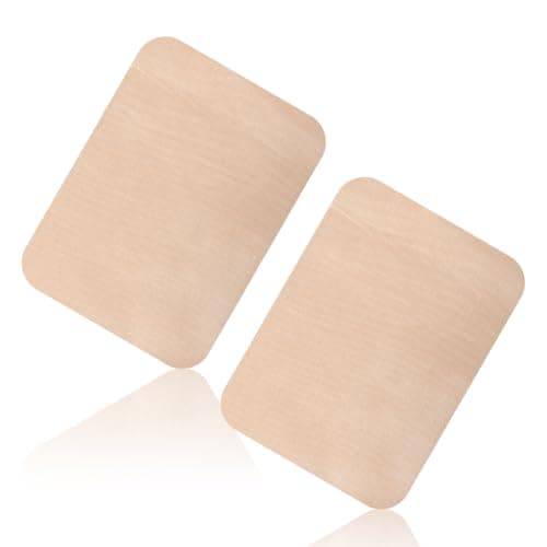 Lotsdonxia 2-Piece Beige Waterproof Self-Adhesive Linen Repair Patch Kit - Heavy-Duty Fabric Mending Strips for Sofas, Tents, Furniture, and Car Seats