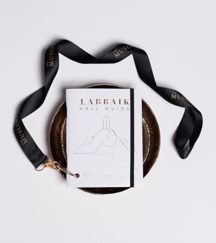 Labbaik Mini Hajj Guide Book With Black Lanyard, Hajj Dua Cards, Step By Step Hajj Guide