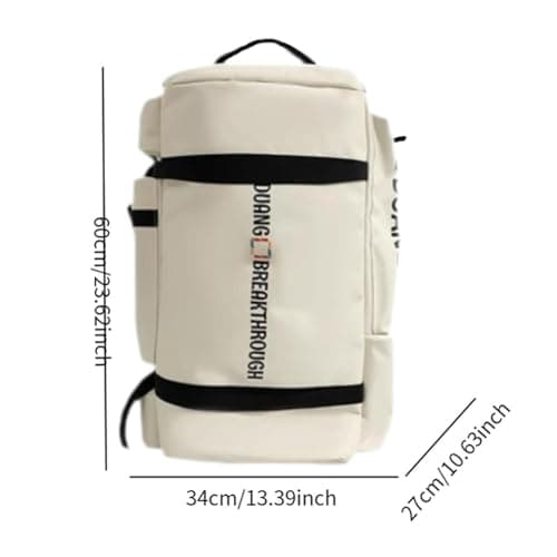 QUILSTM Stylish Practical Ski Backpack Large Capacity Travel Outdoor Sports For All Ski Lovers And Adventurers Backpack Boot Bag Travel Outdoor Sports, Beige, 60 x34 x27 cm — view 6