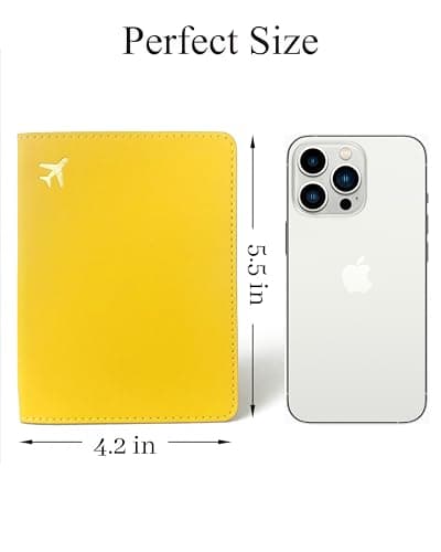 toTravelGear Passport Holder for Travel Essentials RFID Blocking PU Leather — view 4