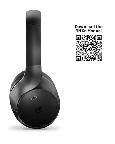 LINDY BNXe Wireless Active Noise Cancelling Headphones, Twin Mode Noise Reduction, 55 Hour Battery Life, Bluetooth 5.3, App Control, Hi-Res Sound, USB-C Superfast Charging, Sustainable Design — view 5