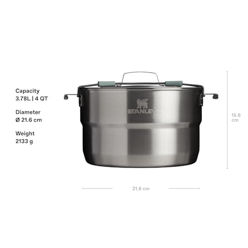 Stanley 1913 Wildfare Full Serve Cookset 3.78L - Shale/Charcoal — view 2