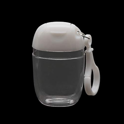 5 Pack Portable Squeeze Bottles Empty Leak Proof Plastic Travel Bottles Hand Sanitizer Refill with Keychain Holder — view 4