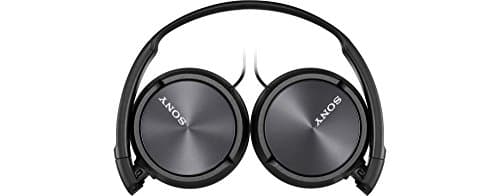 Sony MDR-ZX310 On-Ear Overhead Wired Headphones, Swivel Fold, 3.5mm Headphone Jack - Metallic Black — view 3
