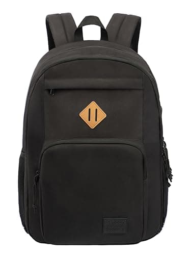 KEOFID Classic Travel backpack for Men and Women, Anti theft Laptop backpack with USB Charging Port for College, Business(Black) — view 6