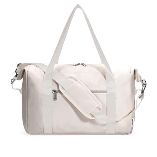 Narwey for Ryanair Cabin Bag 40X30X20 Underseat Ryan Air Foldable Travel Duffel Hospital Bag Carry on Hand Luggage Holdall Weekend Bag for Women and Men 20L (Beige) — view 2