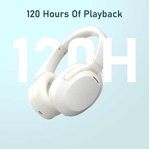 Rebocico Noise Cancelling Headphones Over Ear Wireless Headphones for Home — view 3