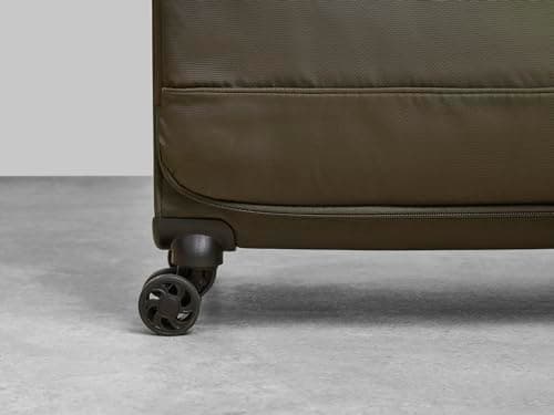 Rock Paris Medium 56L Soft Shell Suitcase - Olive Green — view 3