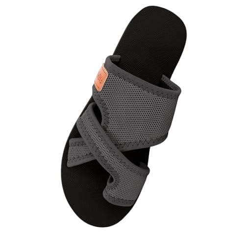 Orthopedic Sandals for Women UK, Comfortable Wide Fit Toe Loop Platform Walking Sandals Summer Casual Beach Holiday flip flops Breathable Mesh Crossover Slides Fashion Silent Shoes Non-Slip Daily — view 4