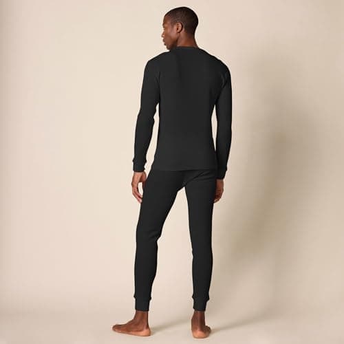 Amazon Essentials Men's Thermal Long Underwear Set, Black, M — view 3