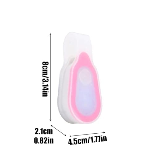 Clip on Light for Night Shift, LED Magnetic Safety Torch for Runners, Hands Free Rechargeable Work Light for Nurses, Outdoor, Walking, Cycling (Pink) — view 2