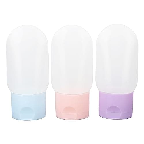 Eminchu Soft Travel Bottles Set of 3 Durable Squeezable Toiletry Containers for Travel Fitness Portable PE Material — view 2