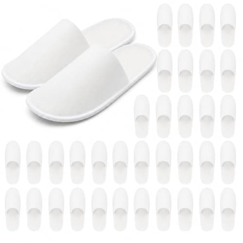 Iyxeo 20 Pairs Disposable Hotel Slippers, Guest Slippers for Men Women