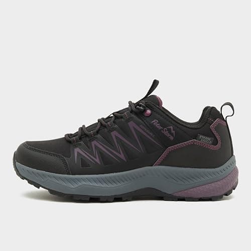 Peter Storm Women's Flight Waterproof Shoes with Softshell Upper, StormShield Protection & Grippy Lug Sole (Black/Purple, UK Footwear Size System, Adult, Women, Numeric, Medium, 8) — view 3