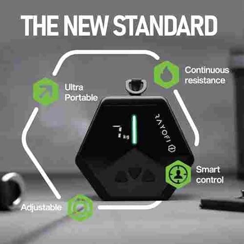 Rayofi GO-TONE Pro Portable Cable Gym,7-66LB Adjustable Resistance Band,Bluetooth Connection,3 Modes, 90+ Exercises. Rechargeable Full-Body Workout Machine for Home, Travel, Office, Men & Women(black) — view 6