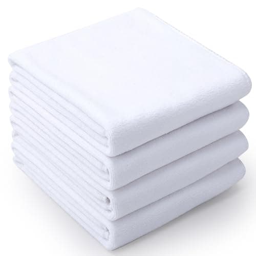 Meng Jiaran 4 Pack Microfibre Gym Towel, 75x35 cm Fast Drying Gym Towel for
