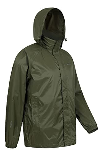 Mountain Warehouse Pakka Mens Waterproof Rain Jacket Khaki L — view 4