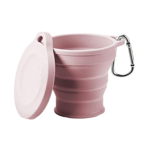 Collapsible Travel Mug 180ml Pocket Silicone Cup for Hot and Cold Drink Perfect for Camping Hiking Portable Collapsible Travel Mug for Men — view 5