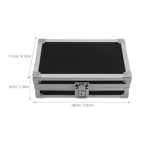Lockable 7 Inch Aluminum Alloy Hard Shell Briefcase with Foam Insert — view 2