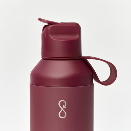 Ocean Bottle P GO 24 oz Water Bottle | Slim Stainless Steel Design with Straw | Leak Proof, Dishwasher Safe and BPA Free | Eco Friendly Bottle (Maroon Dusk) — view 6