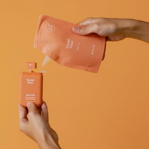 HAAN Hydrating Hand Cleansing Spray with Aloe Vera (Pack of 3) – Clean Your Hands - 1 of Each Scent: Sunset Fleur, Morning Glory, Citrus Noon — view 4