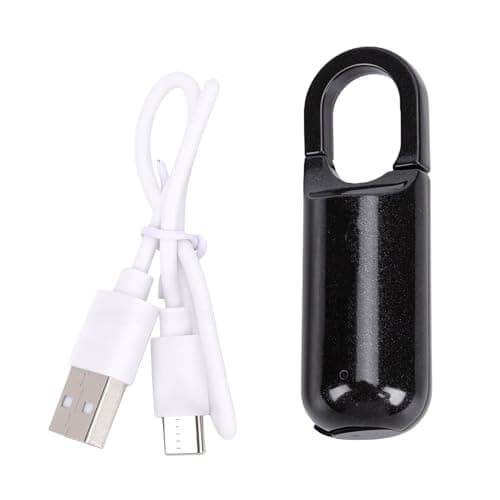 Asixxsix Fingerprint Lock, Quick Unlock Easy Setup Biometric Lock, Digital Padlock with USB Rechargeable for Suitcase Luggage Backpack Gym Locker Zinc Alloy Body 10 Fingerprint Capacity — view 5