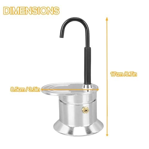 Tktouci Coffee Brewer Machine Aluminum Tube Food-Grade Compact Pot — view 5