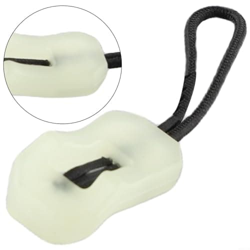 Drawup Reflective Zipper Pulls Glow in The Dark 10pcs Luminous Zip Puller Replacement for Outdoor Sports Travel Luggage Repair Kit(Type 2) — view 6