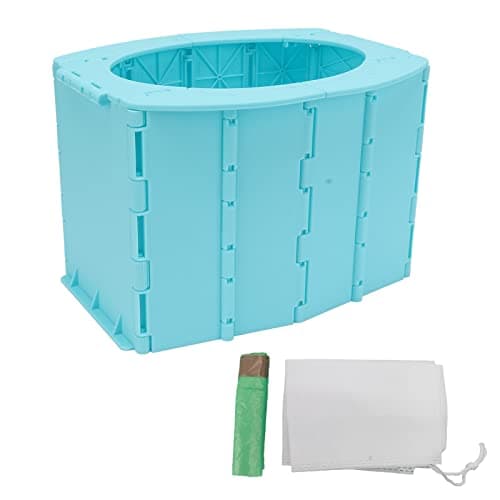 Jiawu Portable Kids Potty Training Toilet, Foldable Toddler Travel Potty for Camping Emergency, Easy Clean ABS Baby Toilet with Storage Bag, Compact Car for Road Trips Outdoor — view 6
