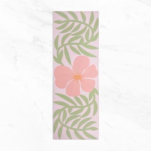 Myga Printed Yoga Mat - 6mm Thick Non-Slip Exercise Mat for Yoga, Pilates, Meditation and Fitness - Lightweight Travel Yoga Mat for Men and Women - Choice of Design (Gumamela) — view 5