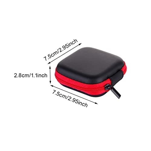 6-Pack Earphone Pouch - Portable Earbuds Case - Headphones Organizer - Mini Storage Box - 6 Colors — view 2