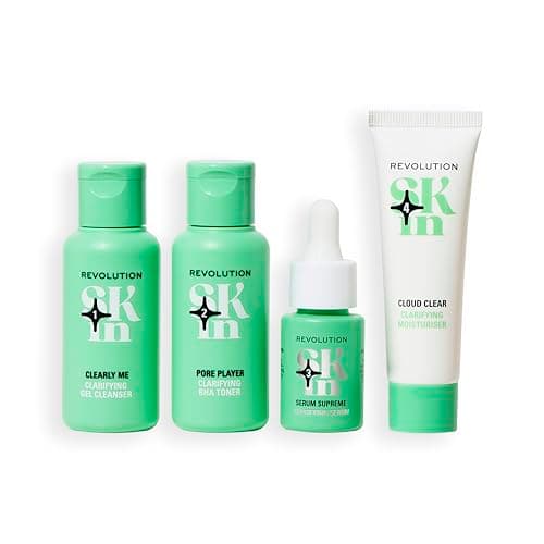 Revolution Skin, Clearly Clarify 4 Step Starter Kit, Skincare Set for Blemish-Prone Skin, Includes Cleanser, Toner, Serum & Moisturiser, Vegan & Cruelty-Free, 4 Products Included — view 2
