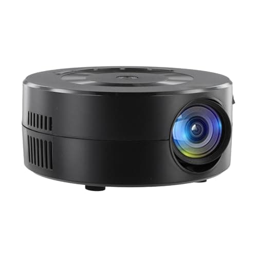 QOXEZY YT200 Portable Projector 110mm ABS Black Pocket Video Player
