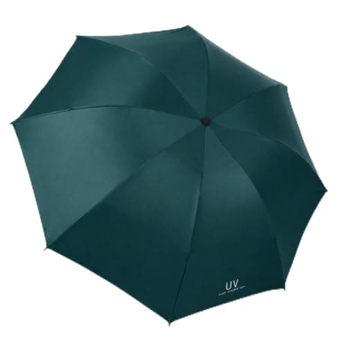 GEEKPC Compact UV Umbrella For Sun And Rain Protection - Lightweight Foldable Parasol With UPF50+ SPF 50, Portable Travel Umbrellas For Women Men Adults, Windproof Automatic Open Close Design