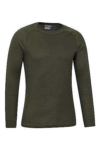 Mountain Warehouse Talus Mens Isotherm Base Layer Top Khaki (R M — view 3
