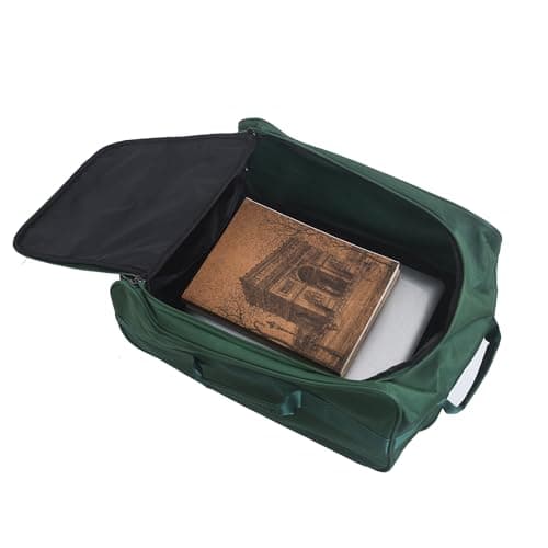CHARKHAH Hand Luggage Case Travel Bag Trolley on Wheels Carry-Ons Flight Approved Cabin Suitcase 1.45 kg Lightweight Suitcases Large 37 Liter Bags Size 50 cm x 35 cm x 20 cm (HD-B-Green) — view 3