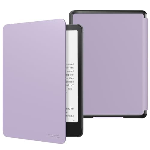 MoKo Case for 7" Kindle Paperwhite 12th Gen 2024/Colorsoft, Taro Purple
