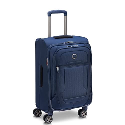 DELSEY PARIS Helium DLX Softside Expandable Luggage with Spinner Wheels, Navy Blue, Carry on 20 Inch, Helium DLX Softside Expandable Luggage with Spinner Wheels — view 4