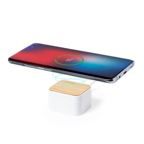 Sawfish Personalised Charger Earphones Billins Bluetooth Wireless Earbuds with Wireless Charging Pad, Bamboo Charging Case, Touch Control, USB-C Charging — view 5