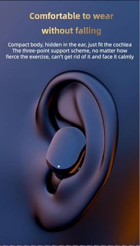 HOGKMOHK Wireless Earbuds, Earphones Bluetooth 5.3, Touch Control Noise Reduction Headphones for Work/Sport,HiFi Digital LED Display Charging Case, IP7 Waterproof Mini Ear Buds — view 4