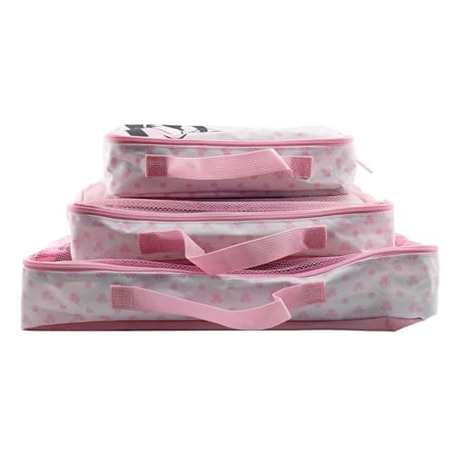 Fast Forward Minnie Mouse 3-Piece Packing Cube Set | Minnie Mouse Travel Accessories | Travel Bags Luggage Organizer for Kids, Unisex | Minnie Kid Travel Size Travel Cubes for Packing — view 3