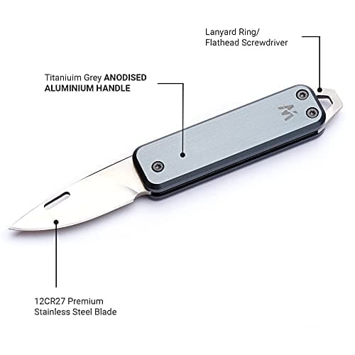 Whitby Pocket Knife, 1.75" Survival Stainless Steel Folding Knives UK Legal — view 5