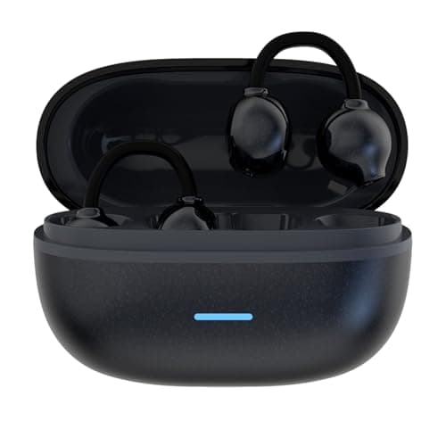 SIXRUN AI Translation Earbuds with Open Ear Clip, BT 5.4 (Black)