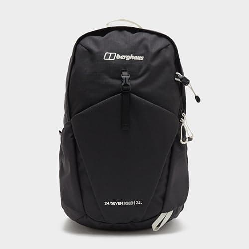 Berghaus 24/7 Solo 25L Rucksack with Laptop Sleeve & Walking Pole Holders, Hydration Compatible, Flow Technology, 49x25x24cm (Black) — view 2