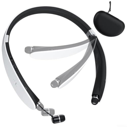 ABS Lightweight Sport Headphones Foldable Design for Travel(black) — view 3