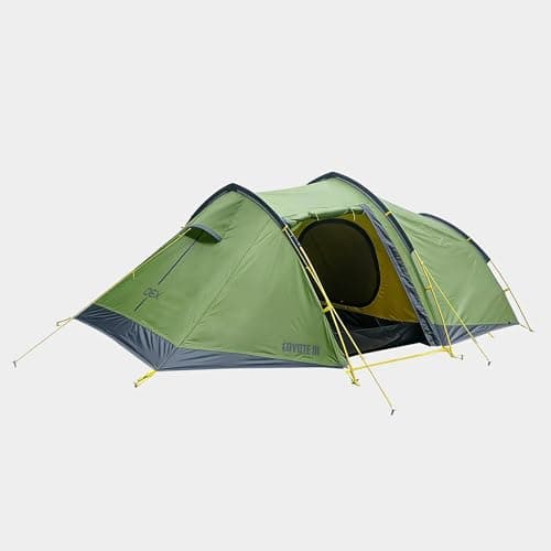 OEX Coyote III 3 Man Technical Tent with Separate Bedroom, 3 Person, Compact Pack Size, Lightweight & Easy to Pitch in 5 Minutes, Ideal for Backpacking, Hiking & Wild Camping, 5000mm HH (Green) — view 2