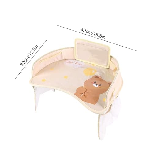 Car Seat Lap Tray, Kids Car Travel Tray, Large-Capacity Desk — view 6