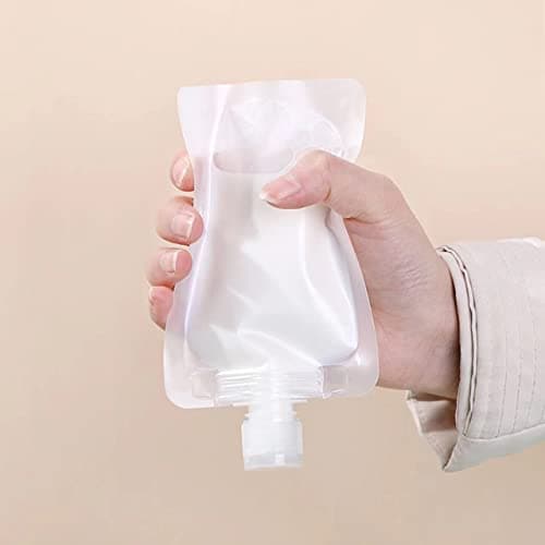 17Pcs Travel Bottles for Toiletries, Travel Containers for Toiletries, Refillable Travel Bottles 100ml Portable Pouches for Liquid with Labels for Lotion Shampoo Face Cream(5ml/30ml/50ml/100ml) — view 6