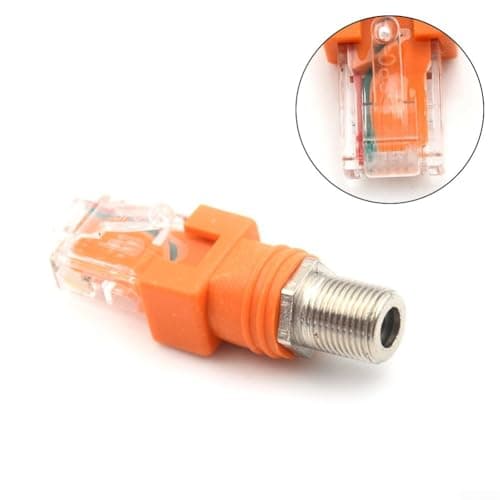 YobiLife Female to Male Converter Adapter Coaxial Coupler Adapter Coaxial Straight Connector F-RJ45 Pluggable Wire Connector for Electrical Line Finder — view 5